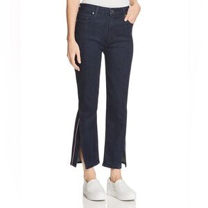 NWT Parker Smith Peekaboo Straight Jeans Size 30 Dark Wash Baltic